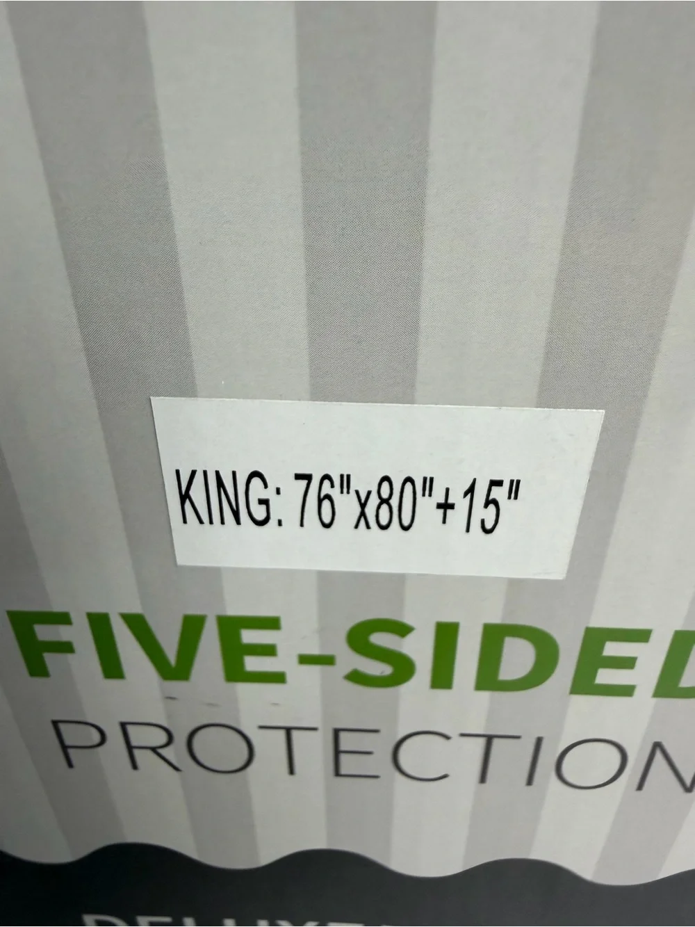 Sleep Natural 5 Sided King Mattress Protector New Factory  Rtl $119